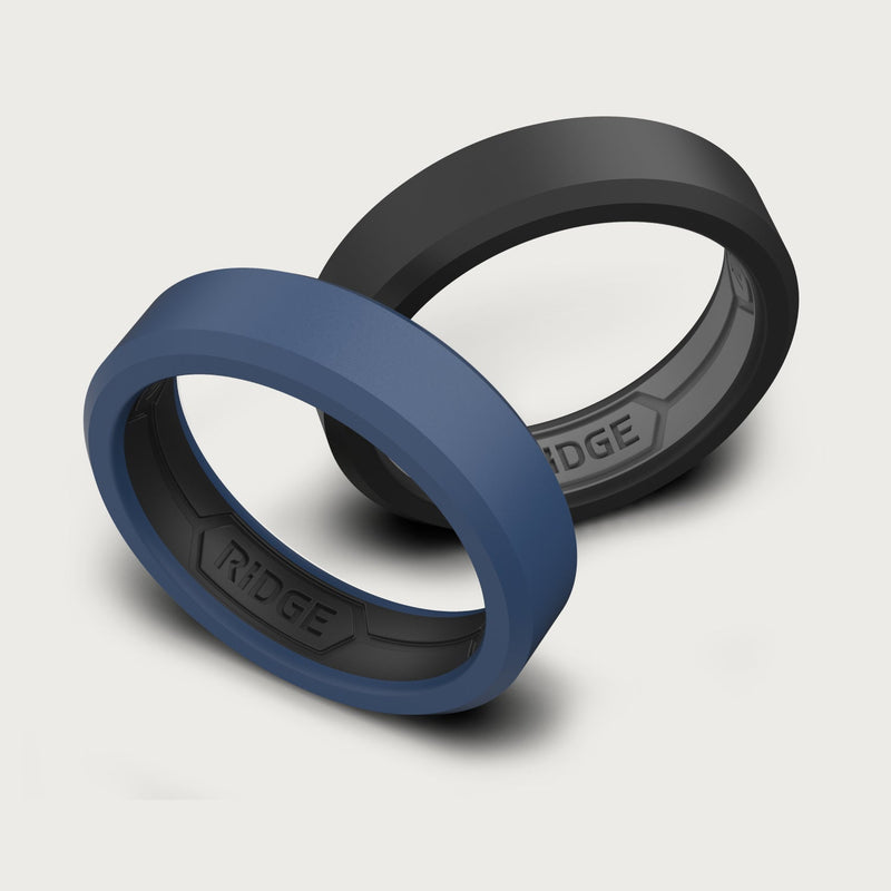 6 mm Silikonring-Set - Alpine Navy