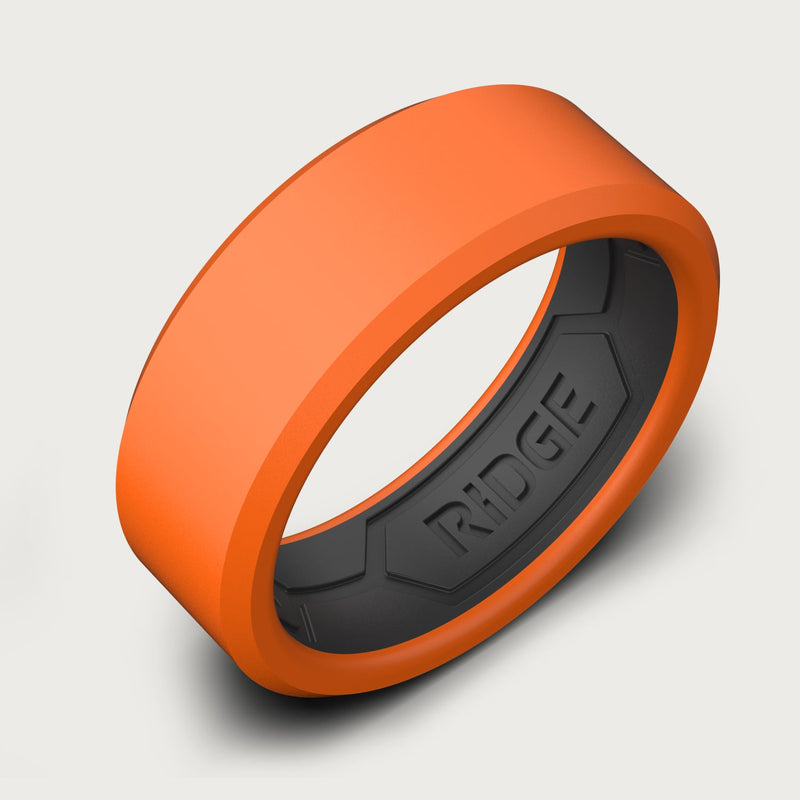 Ensemble d'anneaux en silicone 8mm - Basecamp Orange