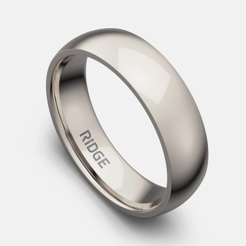 Ensemble d'anneaux arrondis 6 mm - Platine - Tantale
