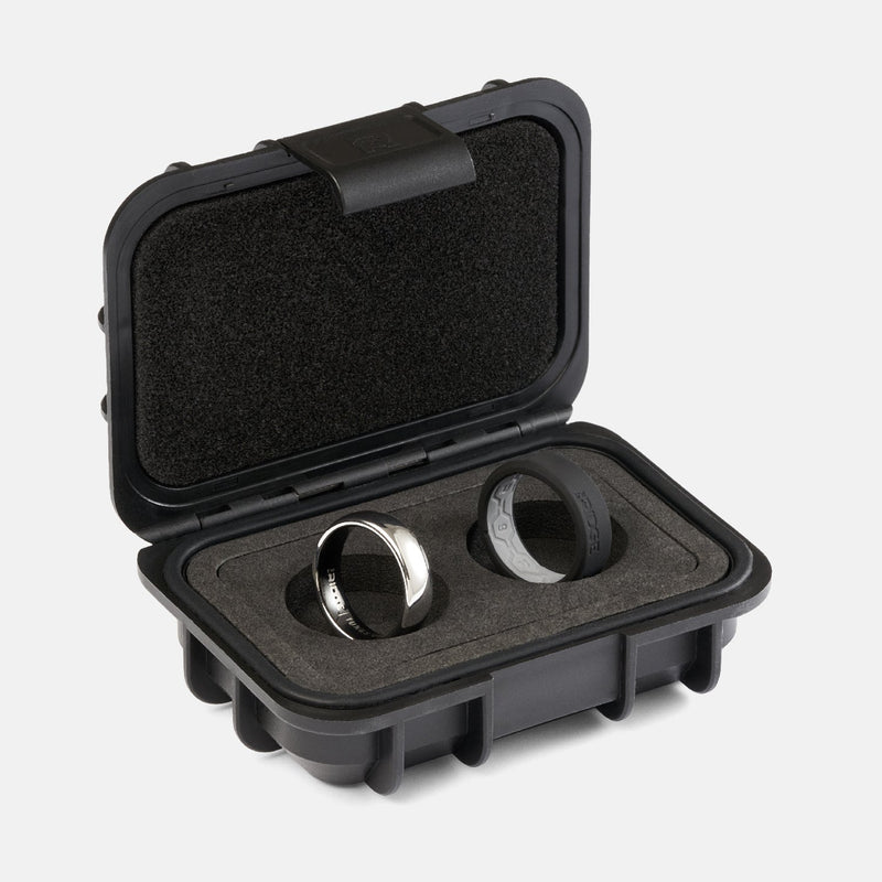 Ensemble d'anneaux arrondis 6 mm - Platine