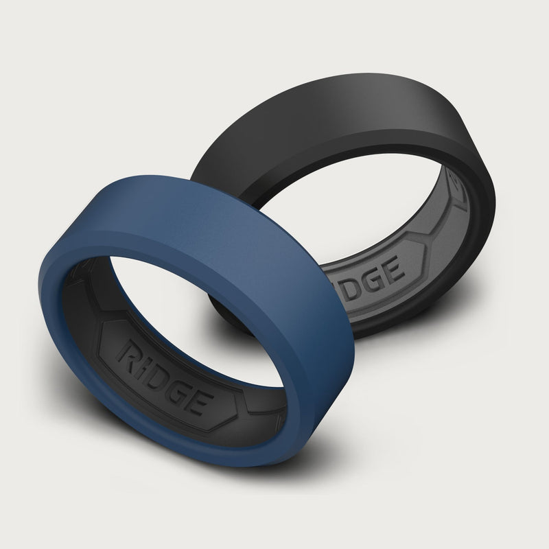 8 mm Silikonring-Set - Alpine Navy