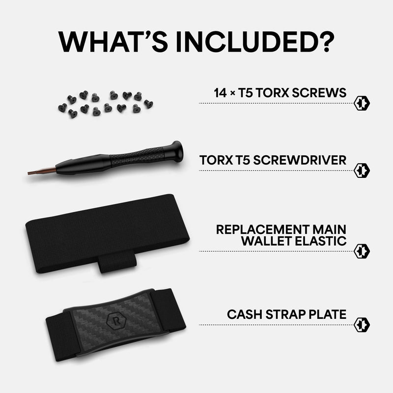 Geldband-Set - Carbon Fiber 3K