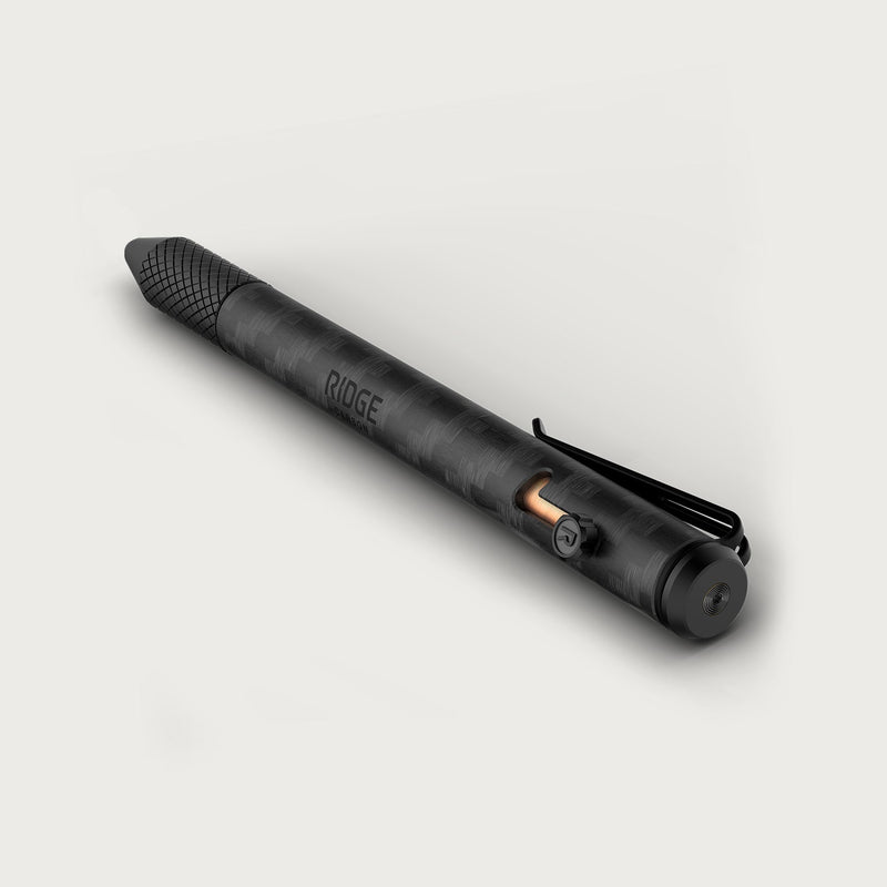 Ridge Stylo bille à verrou - Carbon Fiber 3k