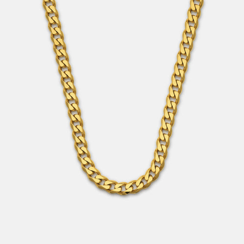 5mm Curb Chain - 18K Gold - 22