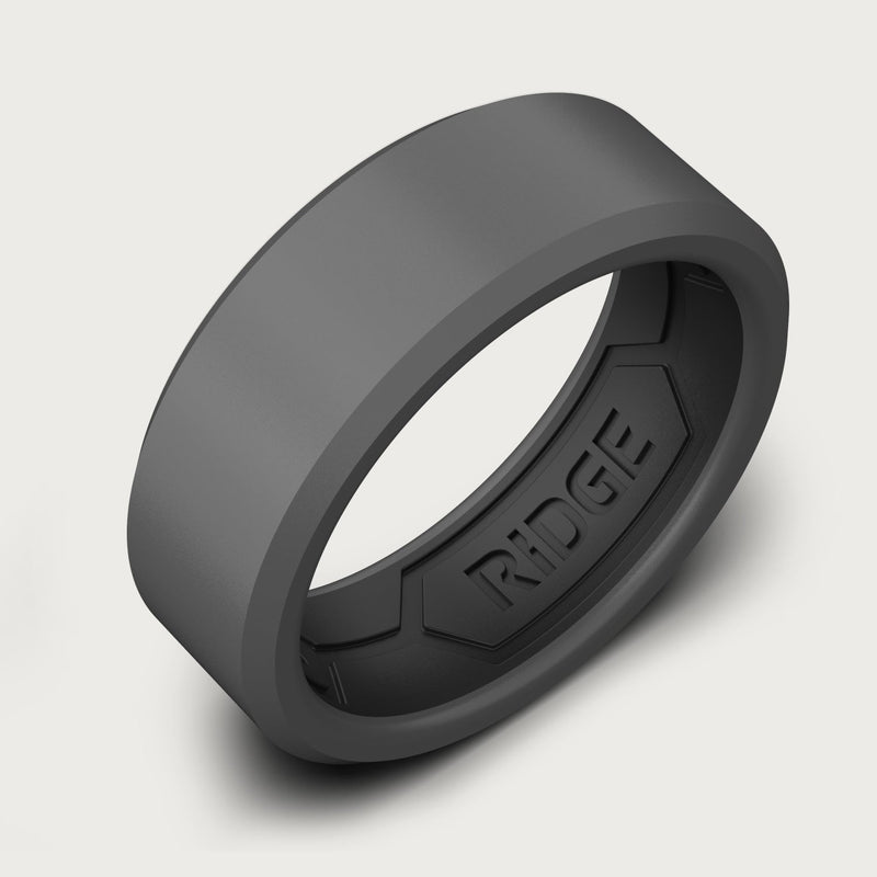 8 mm Silikonring-Set - Gunmetal