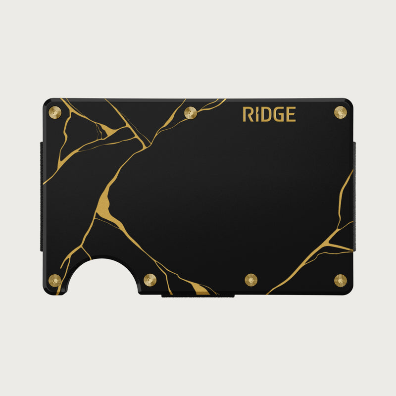 Ridge Portemonnaie - Kintsugi - Schwarz