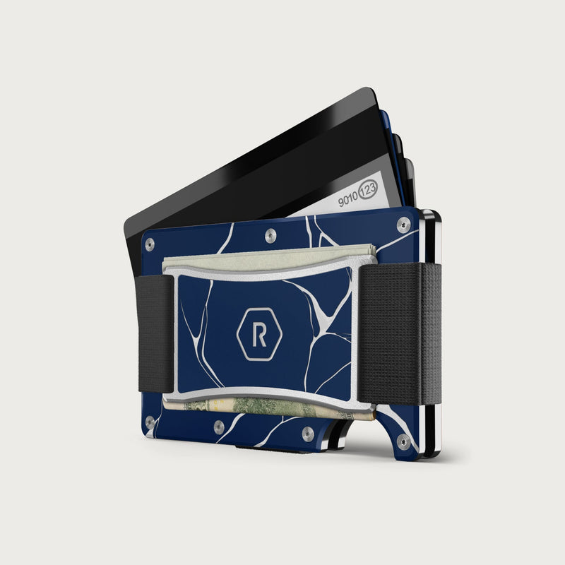 Ridge Wallet + Power Bank - Kintsugi - Navy + Matte Black