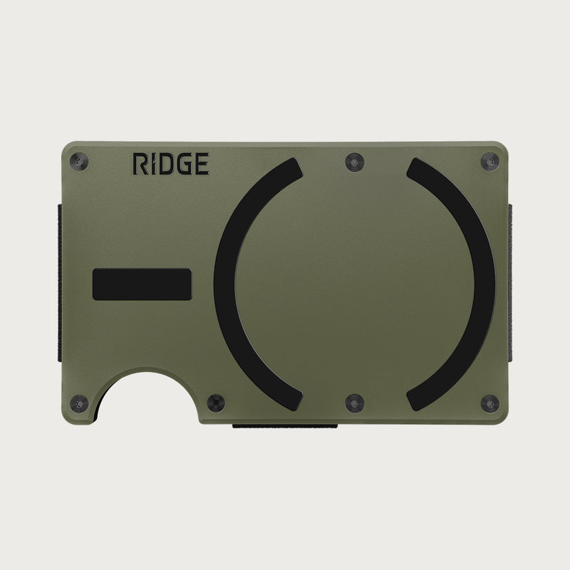 Ridge Portemonnaie für MagSafe - Mattes Olivgrün