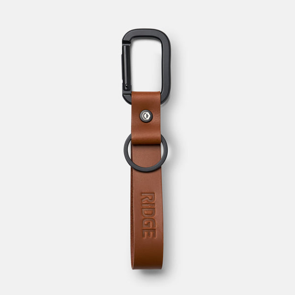 Ridge Keychain - Tobacco Brown Leather – Ridge EU