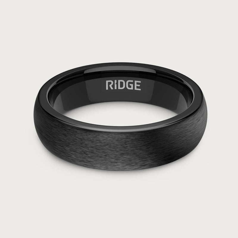 Ensemble d'anneaux arrondis 6 mm - Noir Royal