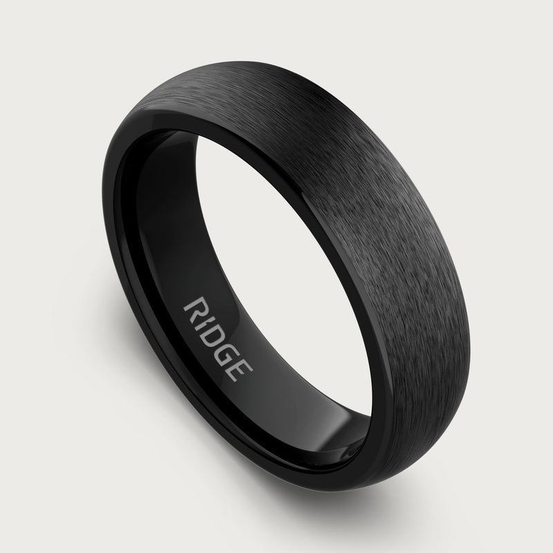 Ensemble d'anneaux arrondis 6 mm - Noir Royal