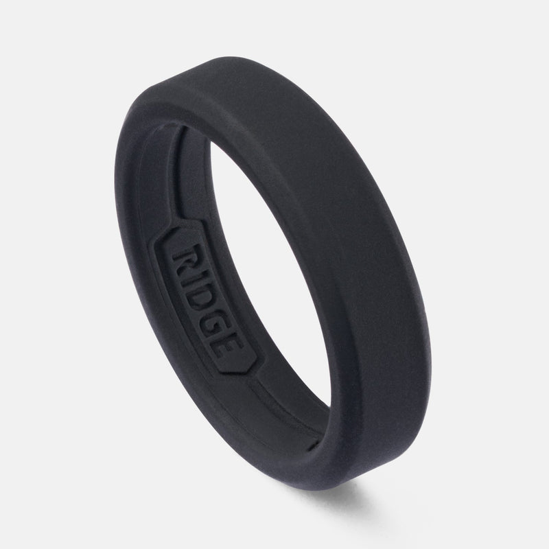 Ensemble d'anneaux en silicone 6 mm - Noir Royal