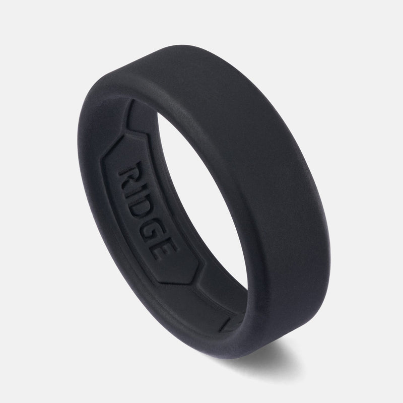 Ensemble d'anneaux en silicone 8 mm - Noir Royal
