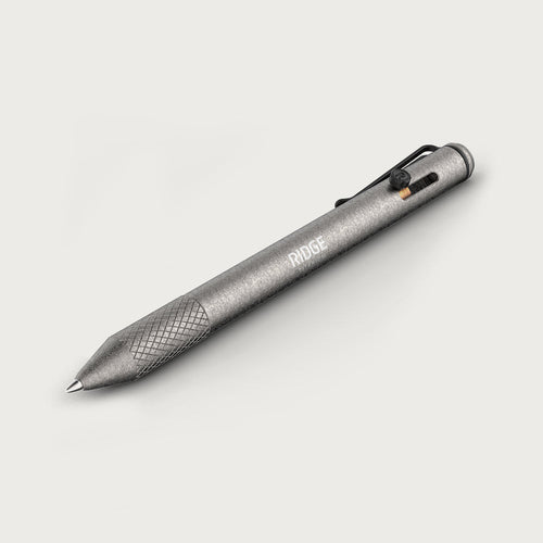 Ridge Bolt Action Pen - Stonewashed Titanium