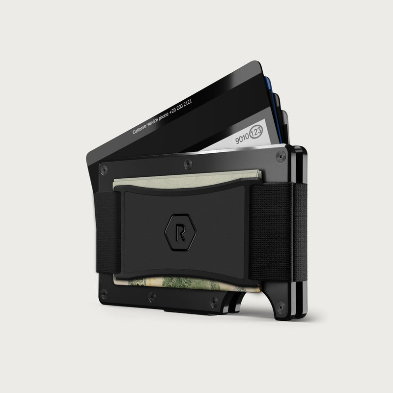 Ridge Wallet + Power Bank - Royal Black + Matte Black — image 2