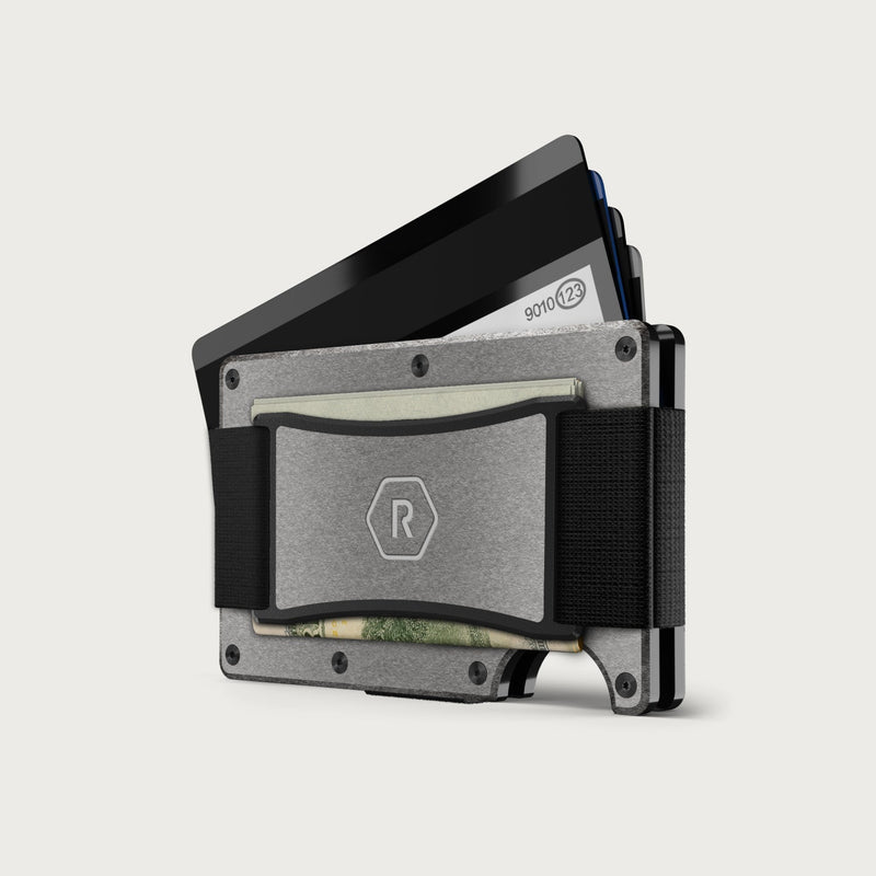 Ridge Wallet + Power Bank - Stonewashed Titanium + Matte Black — image 2